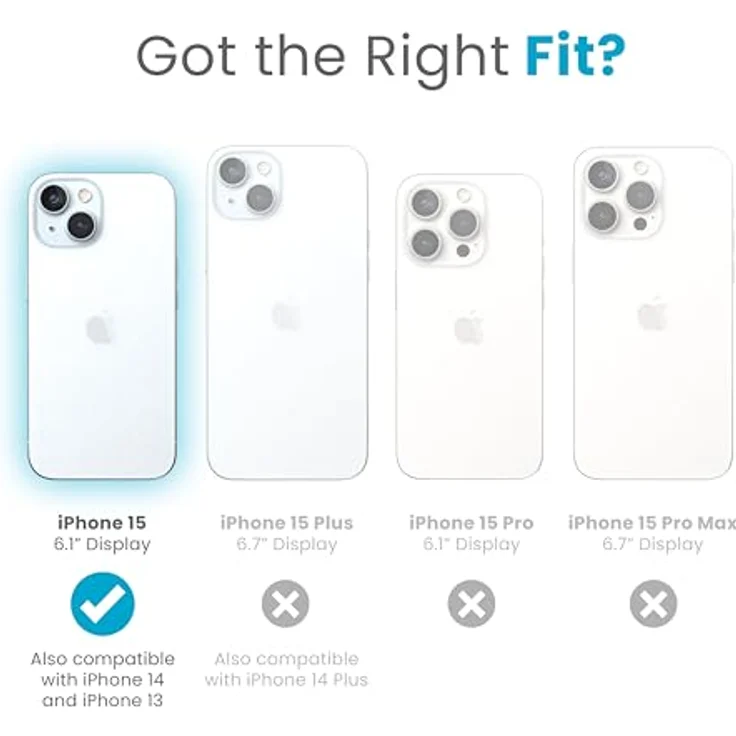 Speck iPhone 15 Hülle – Transparent, Schlank, MagSafe, Fallschutzgriff, Kratzfest, Vergilbungsfrei, für iPhone 15, 14 & 13, 6,1 Zoll – Bild 2