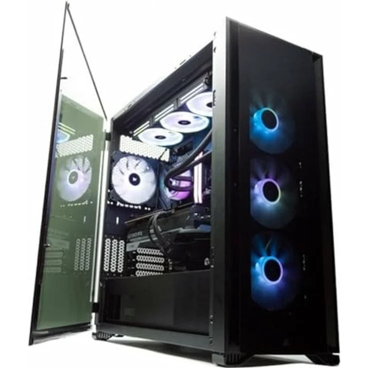 PcCom iCUE Intel Core i7-13700KF / 32GB / 2TB SSD/RTX 4080 + Windows 11 Home Desktop-PC, Mehrfarbig – Bild 1