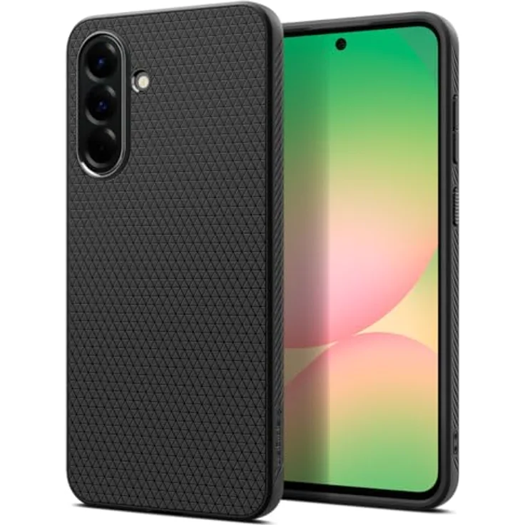 Spigen Liquid Air Hülle für Samsung Galaxy A56 5G [Anti-Rutsch] mit Militärschutz und Stoßfesten Schutzecken – Matte Black