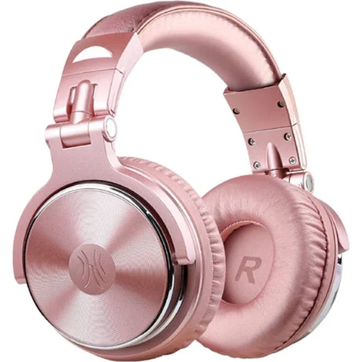 Oneodio Pro10 Kabelgebundene Kopfhörer mit 50-mm-Treibern, Hi-Res-Audio und Shareport-Funktion, Roségold