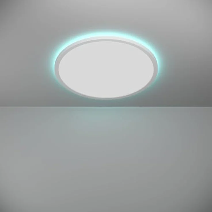 Eglo Connect-Z Rovito-Z, Smarte LED-Deckenleuchte mit RGB-Backlight, Ø 50 cm, Weiß – Bild 6