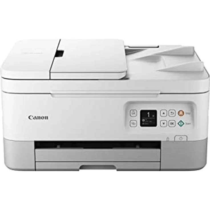 PIXMA TS7451i 3-in-1 WLAN-Drucker fürs Homeoffice, Kopierer und Scanner – PIXMA Print Plan kompatibel – Drucken von Randlosfotos – kabelloses Drucken/Scannen via Cloud und Smartphone (Weiß) – Bild 1