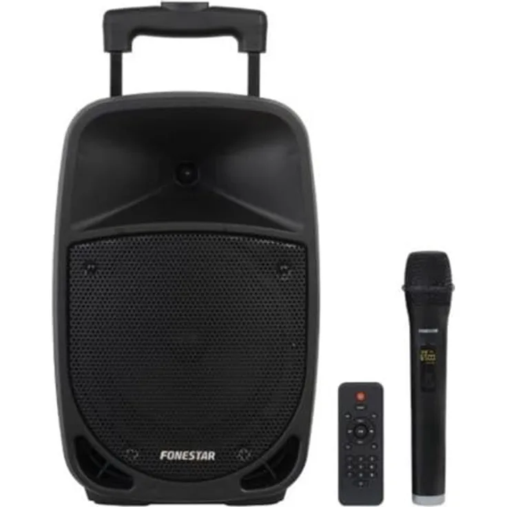 FONESTAR MALIBU-308, Tragbarer Bluetooth-Lautsprecher mit 100 W, Schwarz