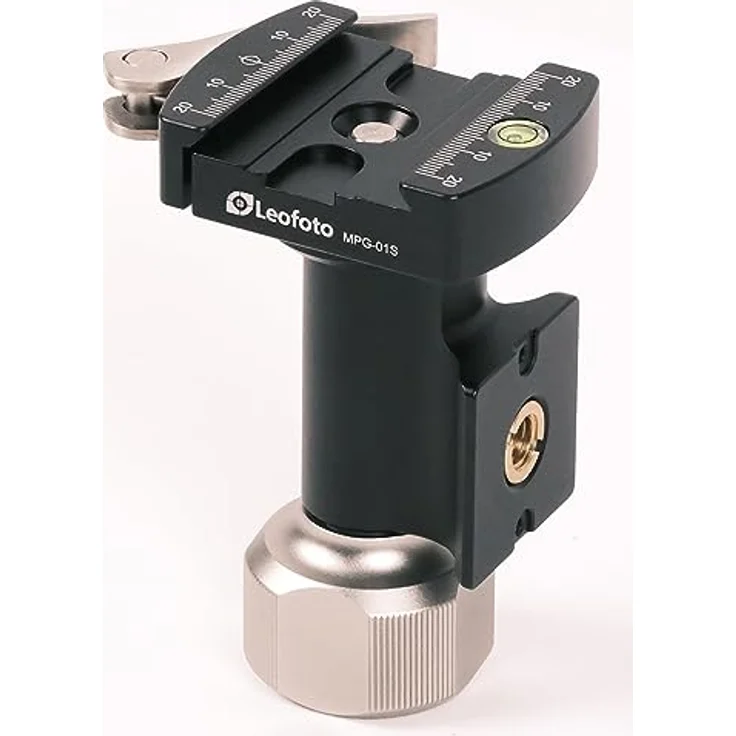 LEOFOTO 2-Wege-Neiger MPG-01S, Hebelentriegelungsklemme mit 360° Drehung, Arca-kompatibel, 325 g – Bild 4