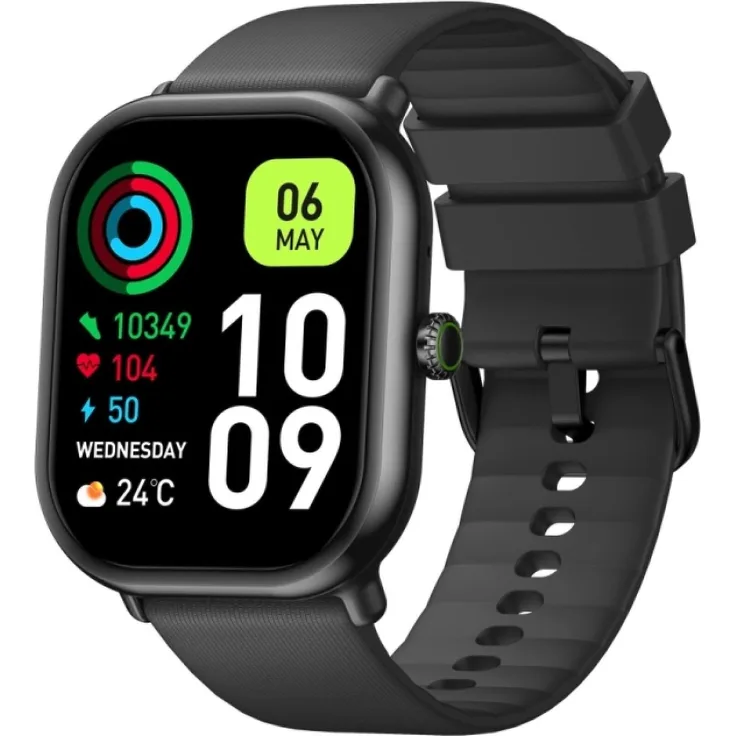 Zeblaze GTS 3 Pro, Smartwatch mit 100 Sportmodi, Bluetooth-Anrufunterstützung, 1,97-Zoll-AMOLED-Display, schwarz