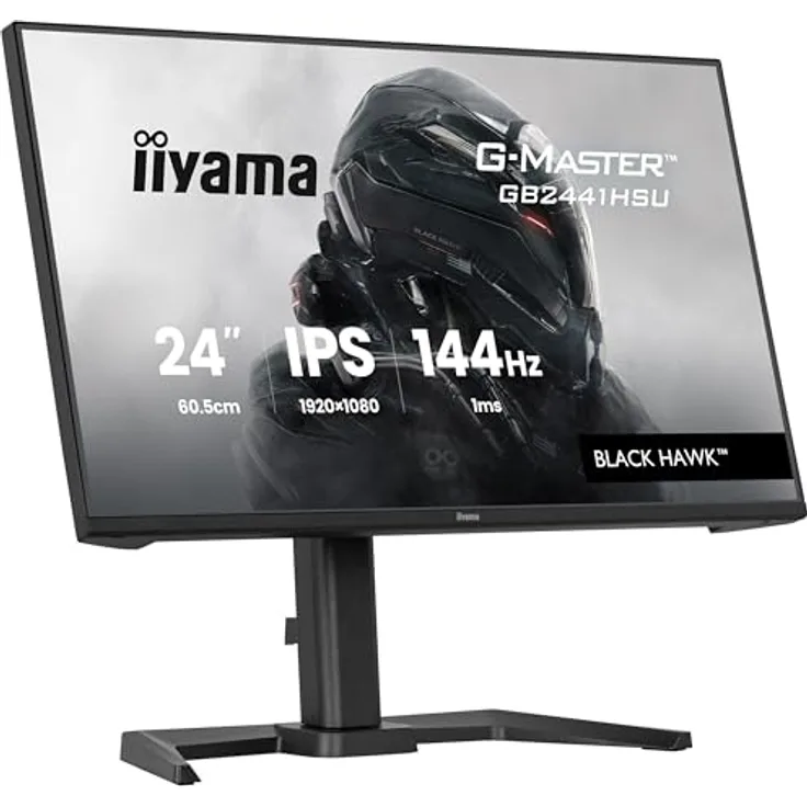 iiyama GB2441HSU-B1, 23.8" Full HD IPS Monitor mit 144Hz und 1x DisplayPort