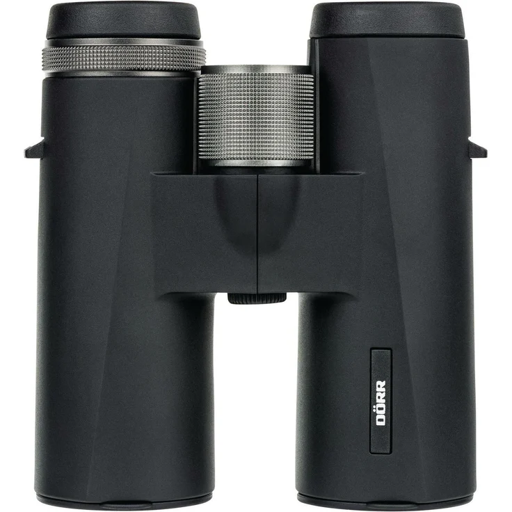 Dörr Puma 8x42, Dachkant-Fernglas mit hochgradig lichtdurchlässigen BAK-4 Prismen, titan-silberner Design und gummiertem Gehäuse