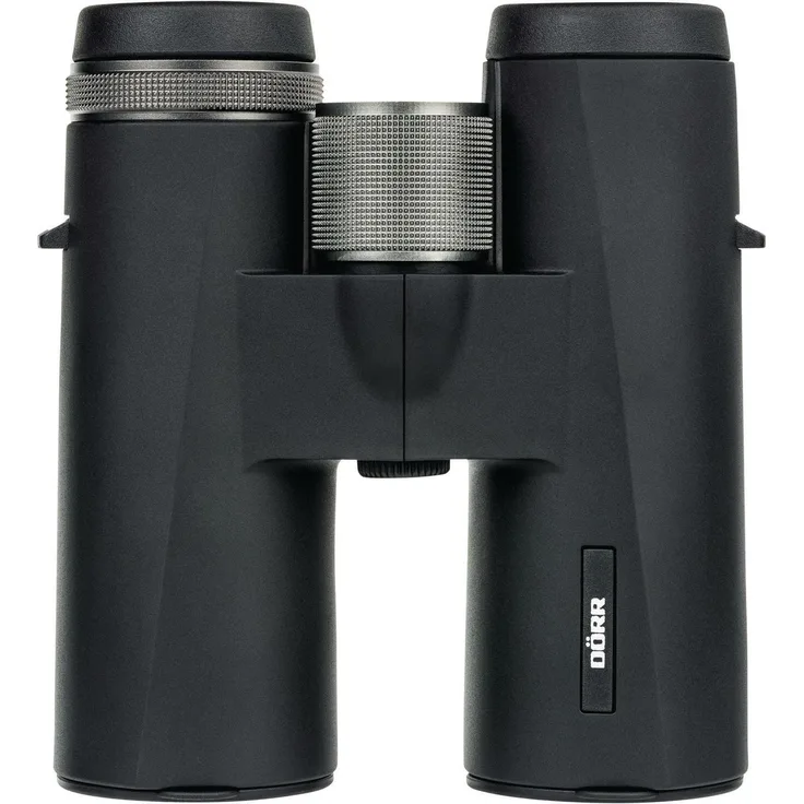 Dörr Puma 8x42, Dachkant-Fernglas mit hochgradig lichtdurchlässigen BAK-4 Prismen, titan-silberner Design und gummiertem Gehäuse