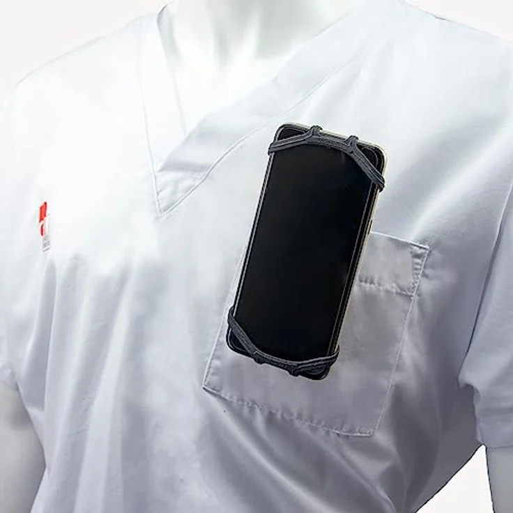 Mobilis UNIVERSAL BELT CLIP ABS, Universelle Halterung für Geräte 5-7 Zoll, 90° drehbar, Rückschlagsicherung, schlanker Ständer – Bild 3