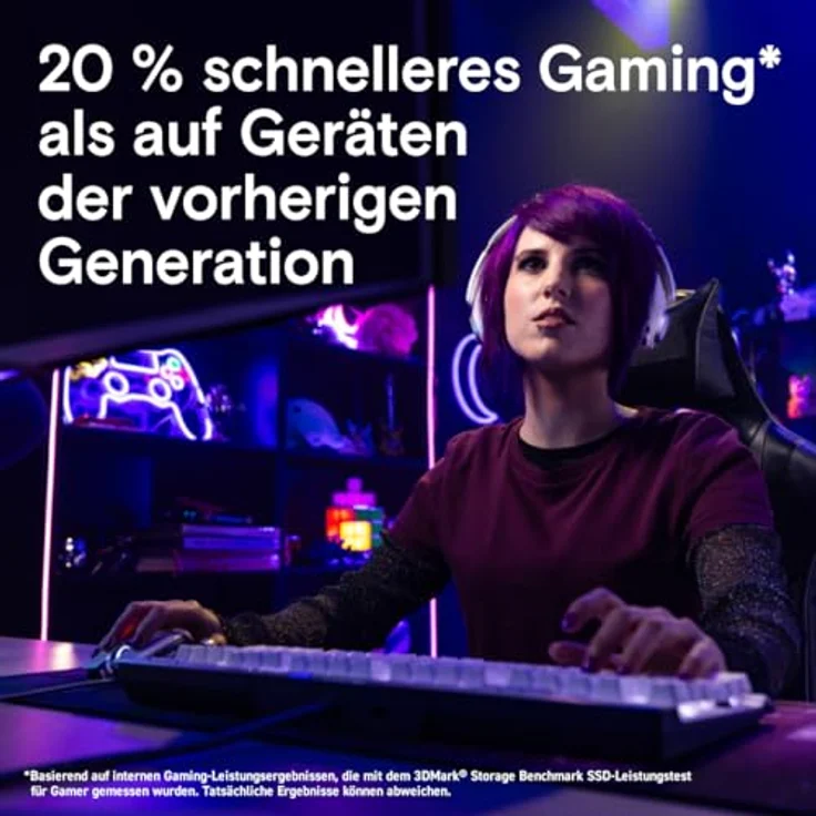 Crucial T700 1TB Gen5 NVMe M.2 SSD mit Kühlkörper - Bis zu 11.700 MB/s - DirectStorage-fähig - CT1000T700SSD5 - Gaming, Fotografie, Videobearbeitung & Design - Internes Solid State-Laufwerk – Bild 5