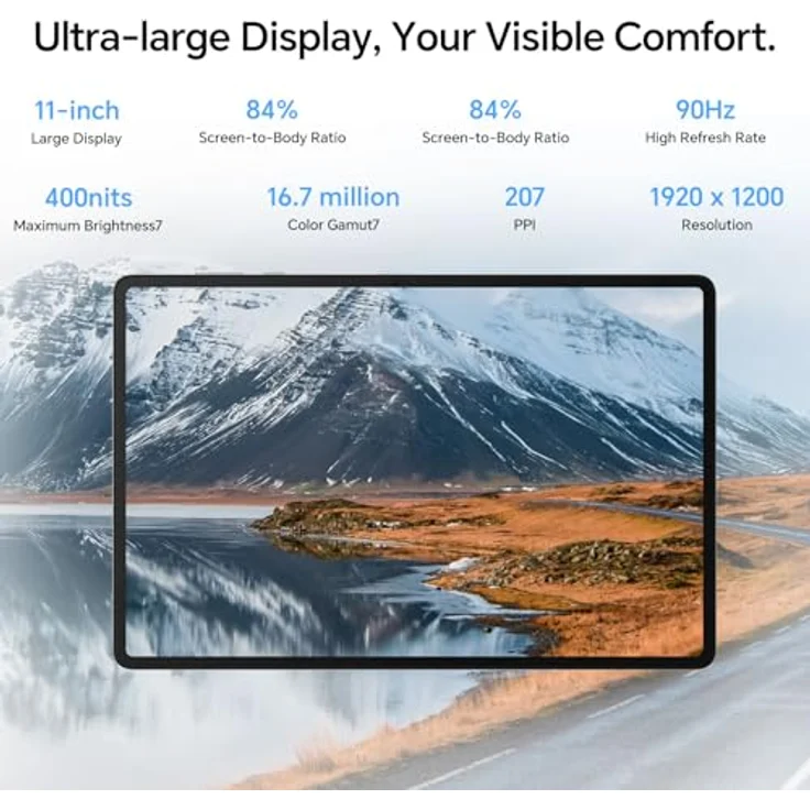 HONOR Pad X8a Tablet 128GB Gray - 8300mAh, 11 Zoll 90Hz Display, Qualcomm SD 680, Wi-Fi/Android 14 – Bild 3