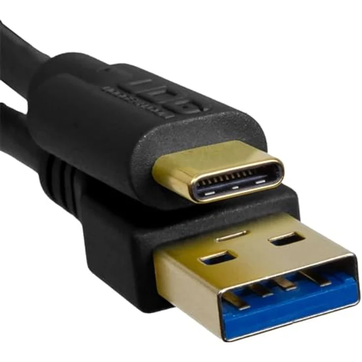 UDG Ultimate Cable USB 3.0 Type C-A, Hochgeschwindigkeits-Kabel 1.5m, Schwarz, mit vergoldeten Steckern und zwei Ferritfilter – Bild 4