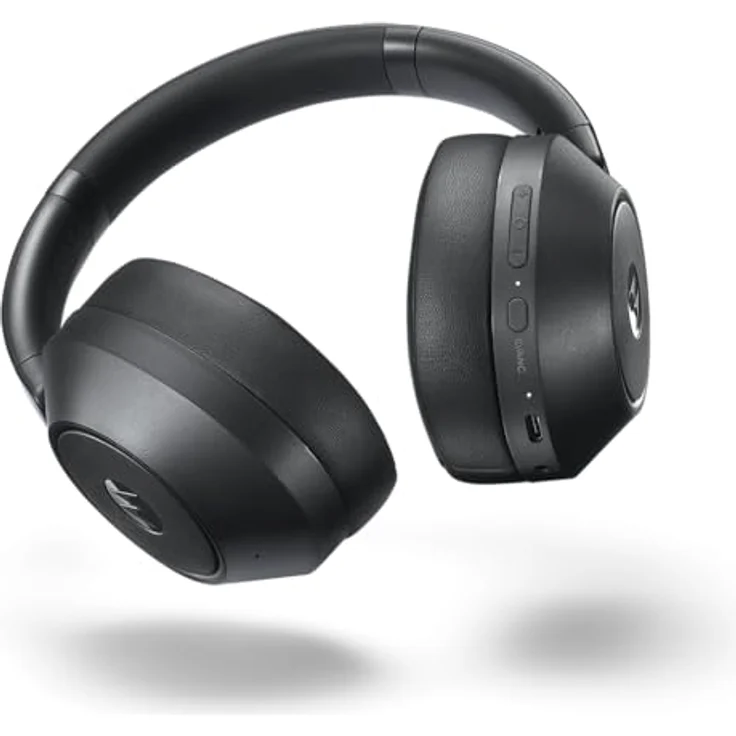 Motorola Sound Moto XT800 ANC, kabellose Kopfhörer mit 60 Stunden Akku, Hybrid-Geräuschunterdrückung, Surround-Audio, Schwarz – Bild 2