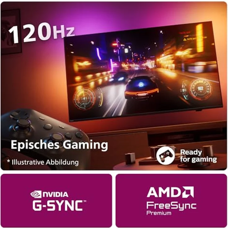Philips Ambilight 77OLED759 4K OLED Smart TV - 77-Zoll Display mit P5 AI Perfect Picture Ultra HD, Titan OS, Dolby Vision und Dolby Atmos Sound - Titangrau – Bild 5