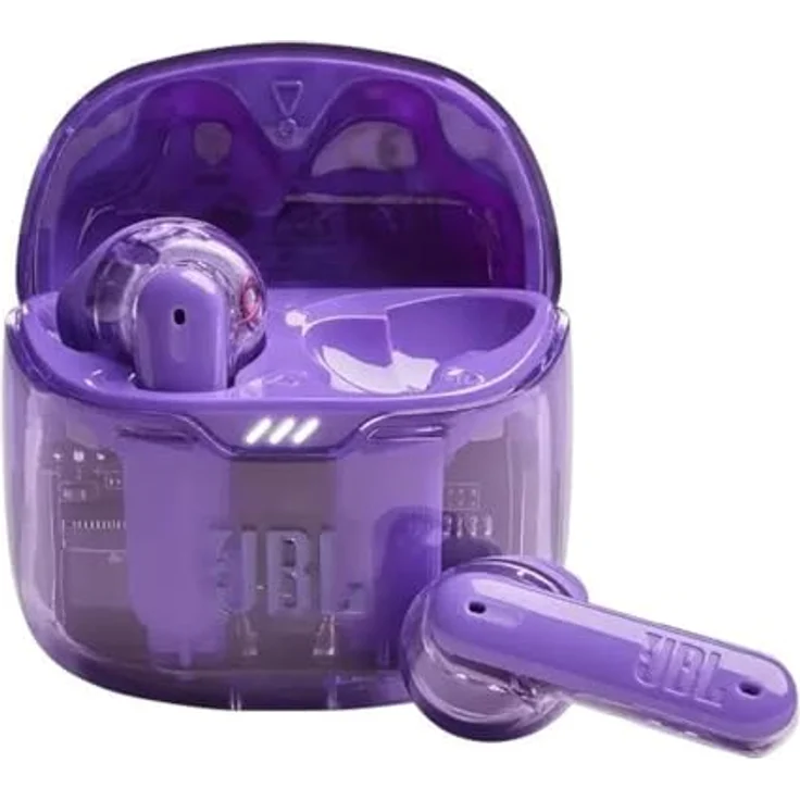 JBL Tune Flex Ghost Kopfhörer – Wasserfeste In-Ear-Kopfhörer mit Noise-Cancelling, Bluetooth und bis zu 32 Stunden Akkulaufzeit – Purple Ghost – Bild 1