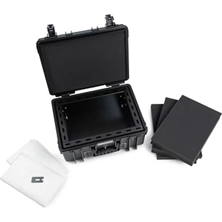B+W B&W battery.case 908.8 (6000er Case), Kameratasche, Schwarz - Sicherer Transport für Lithium-Akkus mit Aktiv-Kohle-Filter – Bild 3