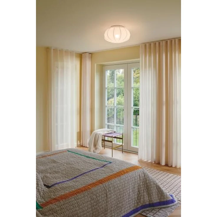 Nordlux Aeron 40 Zimmerdecke/Unterputzmontage, weißes Textil, E27, 40 W, Netzbetrieb, IP20, Klasse 2 (doppelt isoliert) – Bild 5