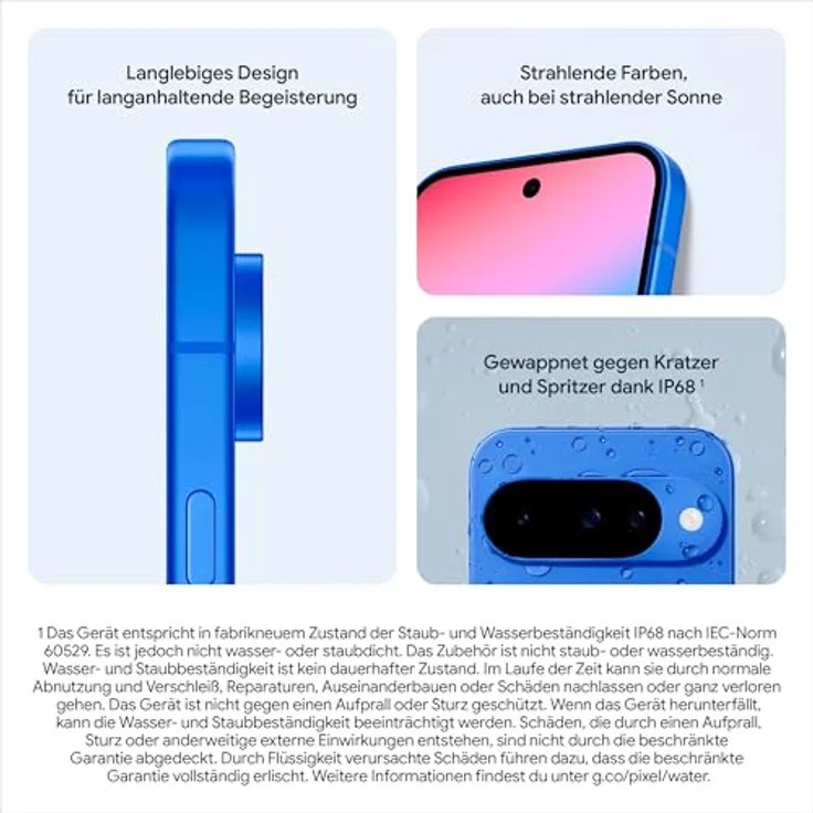 Google Pixel 10, Android-Smartphone ohne SIM-Lock, Dreifach-Rückkamera, 6,3 Zoll Actua-Display, mehr als 24 Stunden Akkulaufzeit, Obsidian, 128GB – Bild 5
