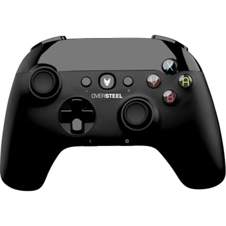Oversteel Tombac - Wireless Controller für PC und Switch, Vibration, 8 Stunden Akkulaufzeit, bis zu 10 m Reichweite, Lithium-Batterie, USB, PC Controller, Schwarz