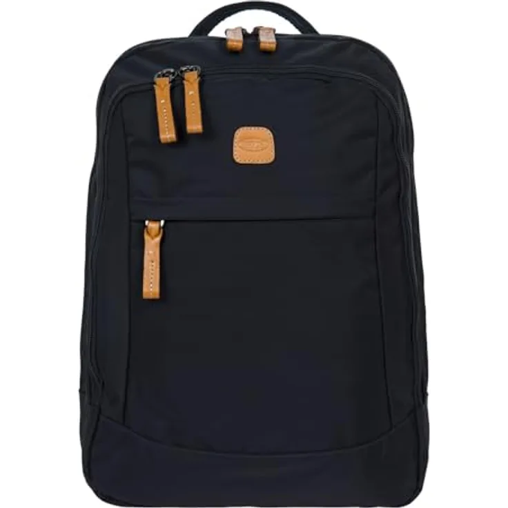 Bric's X-Travel Metro Backpack Black, Laptop-Rucksack mit gepolstertem Laptop- und Tabletfach, 2 Hauptfächer, A4-kompatibel