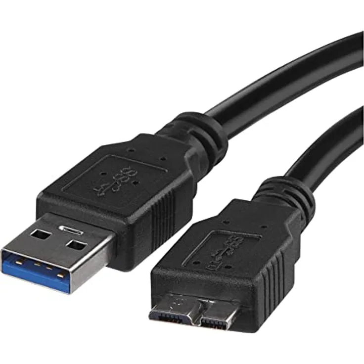EMOS Festplattenkabel 3.0 Micro USB auf USB, 5 Gbit/s, 1m, schwarz