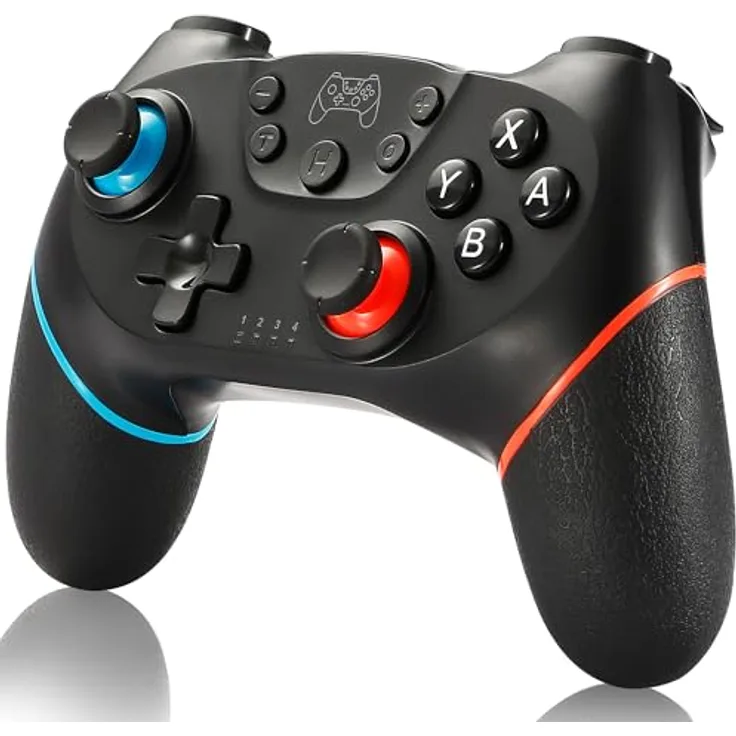 SPGOOD Wireless Pro Controller für Switch/Switch 2/OLED/Lite, Turbo-Funktion, Dual Vibration, 6-Achsen Gyroskop, ergonomisches Design