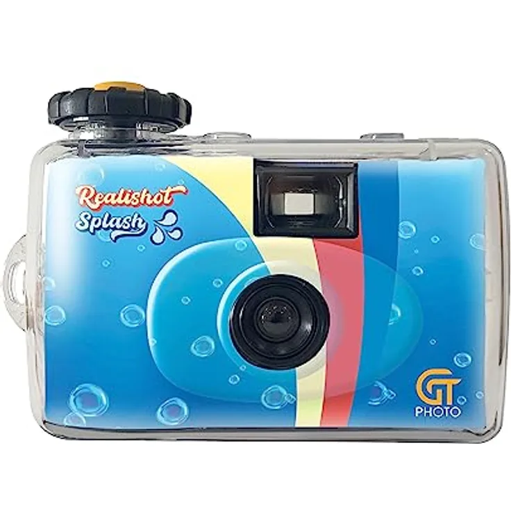 GT Photo GT27WP Realishot Splash Einwegkamera, 27 Farbfotos, wasserfest, mit Blitz
