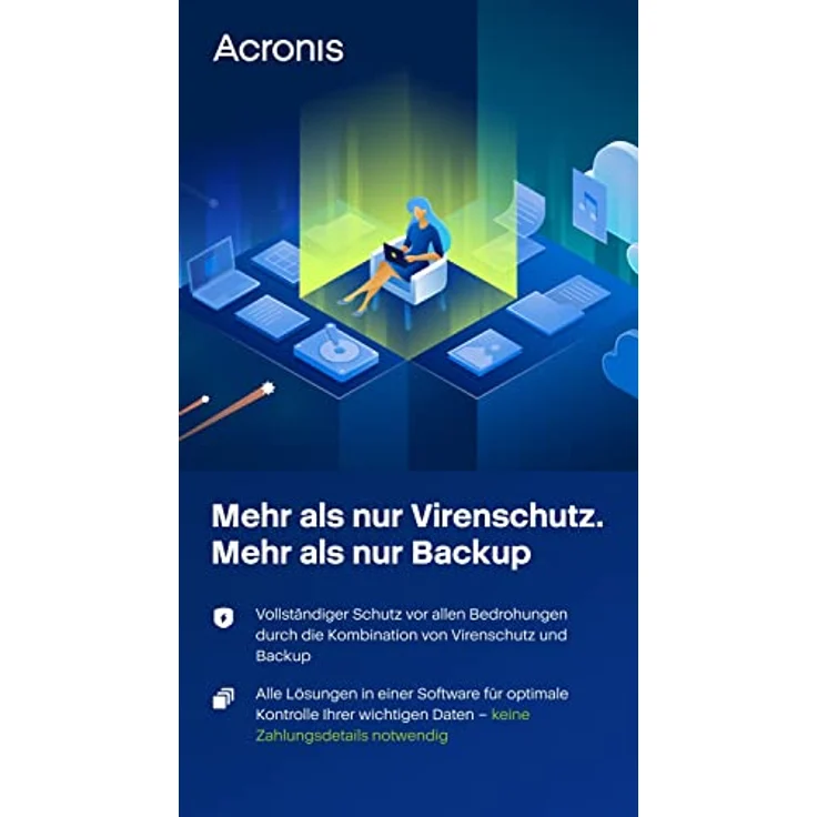 Acronis Cyber Protect Home Office 2023 Premium 1 TB Cloud-Speicher 3 PC/Mac 1 Jahr Windows/Mac/Android/iOS Internet Security inklusive Backup Aktivierungscode per Post, Datensicherung und Ransomware-Schutz, von Acronis – Bild 2