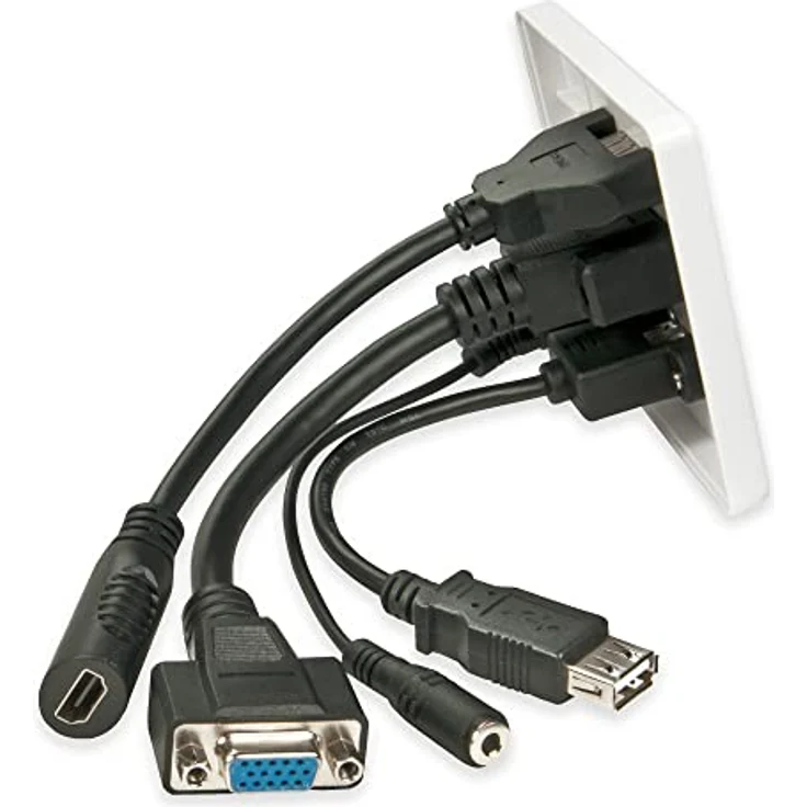 LINDY Wandanschlussplatte VGA-HDMI-USB-3.5mm Stereo 60220 - Preisvergleich – Bild 4