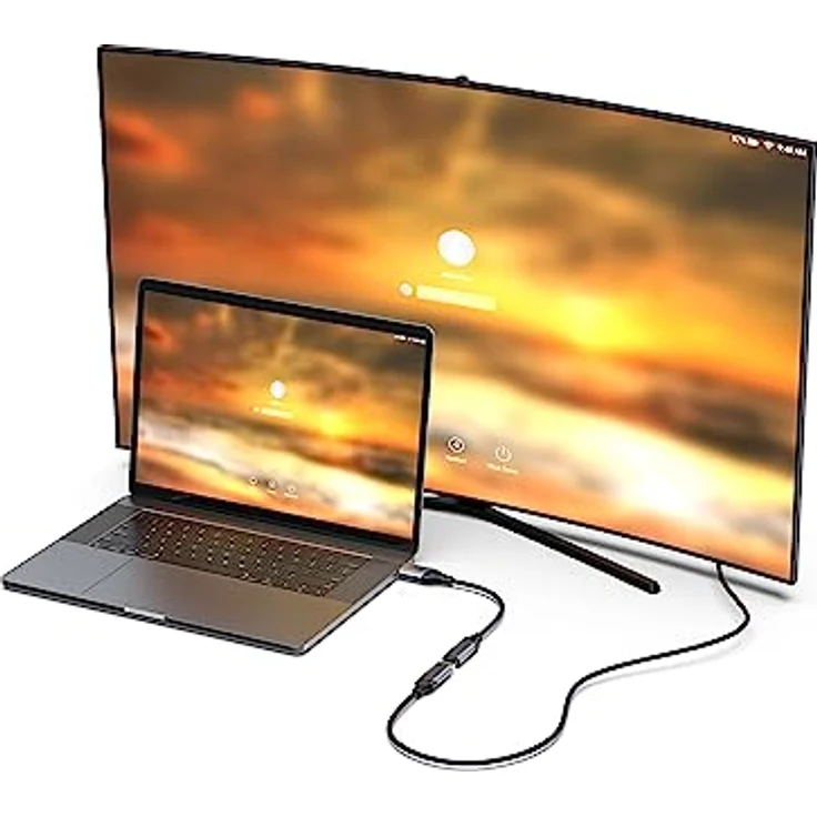 Equip 133446 DisplayPort 1.4-auf-HDMI-Adapter, 8K/60Hz, 15 cm, Aluminiumgehäuse, vergoldete Anschlüsse – Bild 5