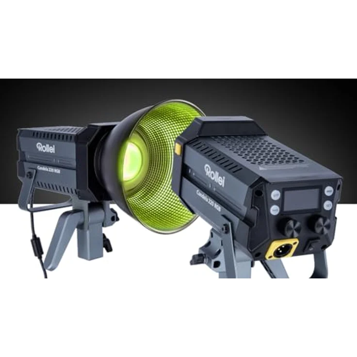 Rollei Candela 220 RGB - 220W LED-Licht für kreative Beleuchtung RGB und Bi-Color, Ultrakompakt & Duale Stromversorgung – Bild 3