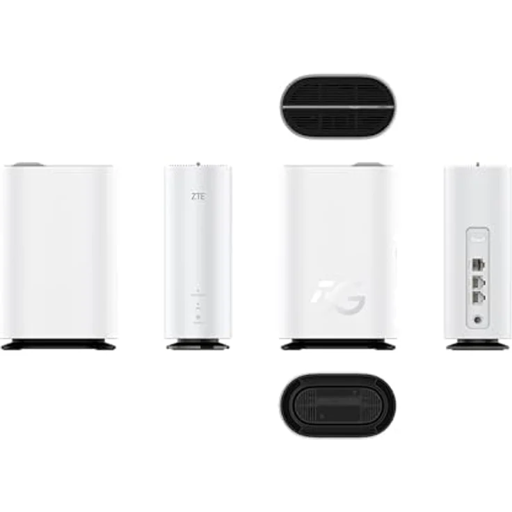 ZTE G5C 5G Modem Router, Wi-Fi 6 Dual-Band AX1800, 2 Gigabit Ethernet Ports, elegantes Design mit integrierten Antennen, Qualcomm SDX55, WPS-Taste – Bild 3