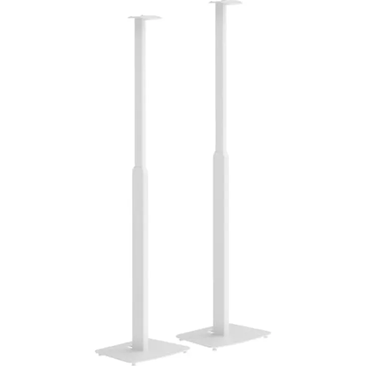 my wall SonosEra300 Höhenverstellbare Lautsprecherständer - HS45WL, 2er Set, Weiß - Stufenlose Höhenverstellung, Entkoppelung, M5 Befestigung, Bis zu 5kg Tragkraft