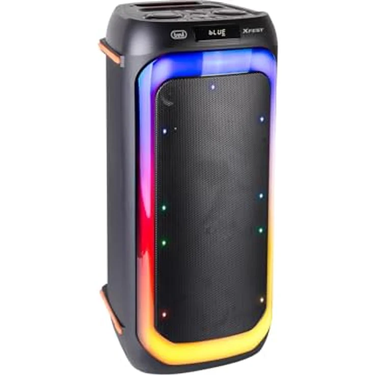Trevi - Funk-Lautsprecher XF 780, 2-Wege-Bassreflex-System, Moving Disk Light Multicolor – Bild 3