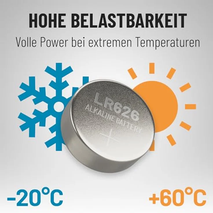 ABSINA AG4 LR66 Knopfzelle 100er Pack, 1,5V Alkaline Batterien, auslaufsicher und langlebig, ideal für Uhren, Spielzeug & mehr – Bild 5