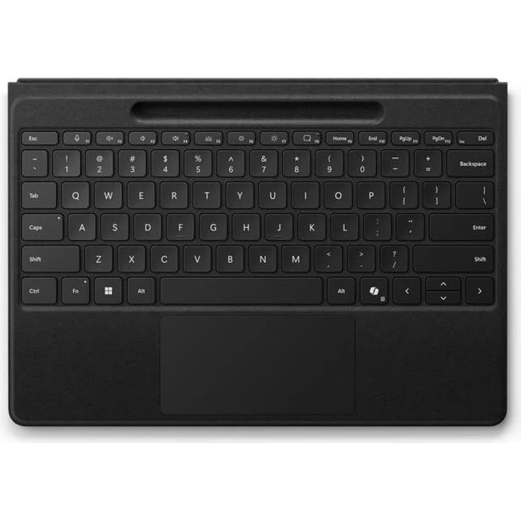 Microsoft Surface Pro Type Cover Flex AT/DE Black, QWERTZ-Tastatur mit USB-Verbindung und robustem Design