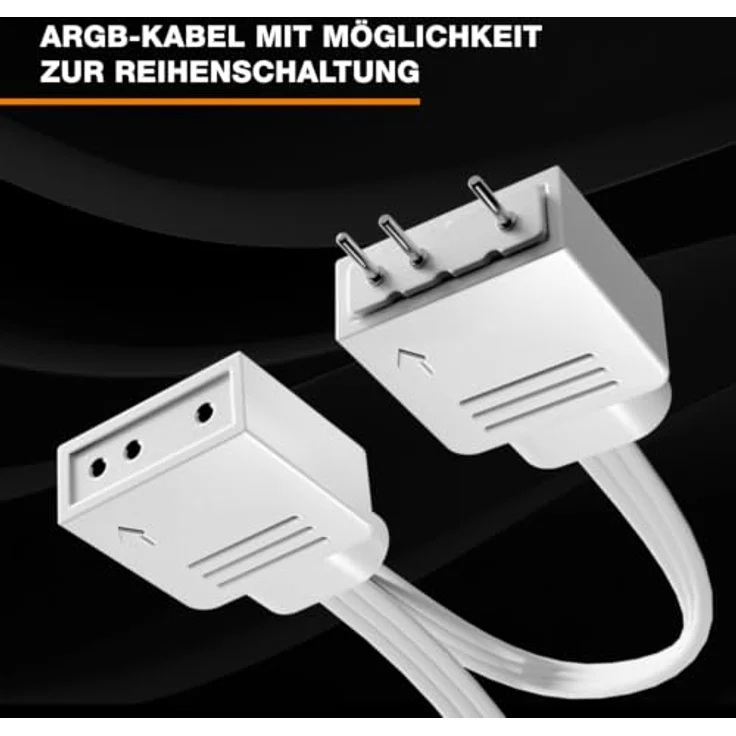 be quiet! LIGHT WINGS LX 140mm PWM Reverse Triple Pack White, Gehäuselüfter mit Sleeve-Lager und umgekehrten Lüfterblättern – Bild 6