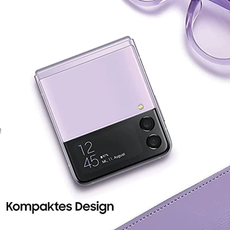 Samsung Galaxy Z Flip3 5G(17,03 cm)faltbares Handy, großes 1,9 Zoll Frontdisplay,128 GB interner Speicher,8 GB RAM,Phantom Lavender,inkl. 36 Monate Herstellergarantie – Bild 5