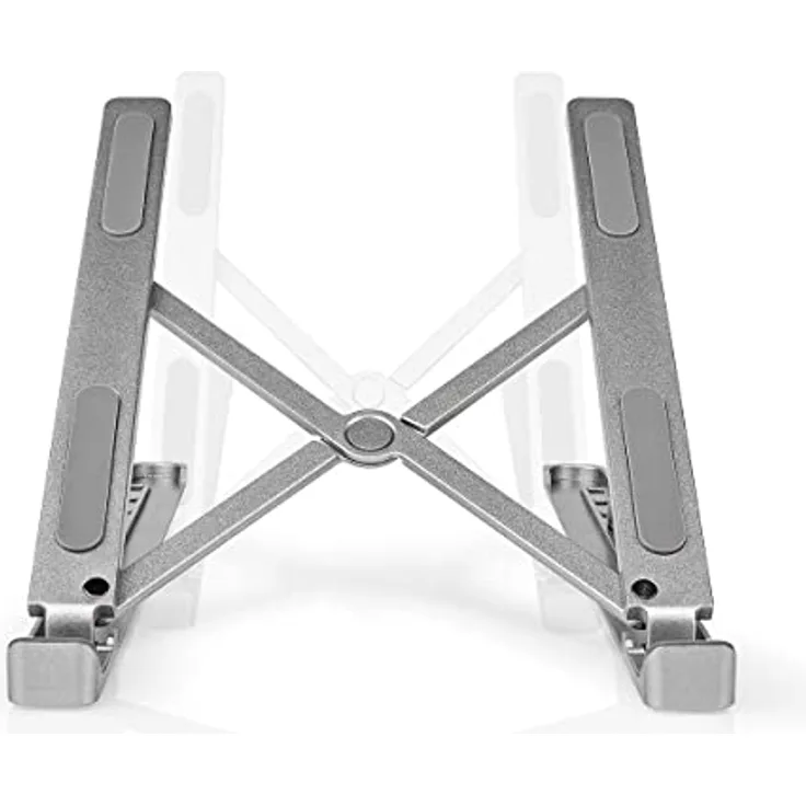 NEDIS Notebook-Ständer, flexibel einstellbar für Laptops von 6-17", langlebig und ohne Beleuchtung