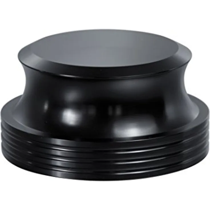 Dynavox Plattenspieler-Stabilizer PST420, Auflagegewicht aus Aluminium für Plattenspieler, Gewicht 420 g, Schwarz
