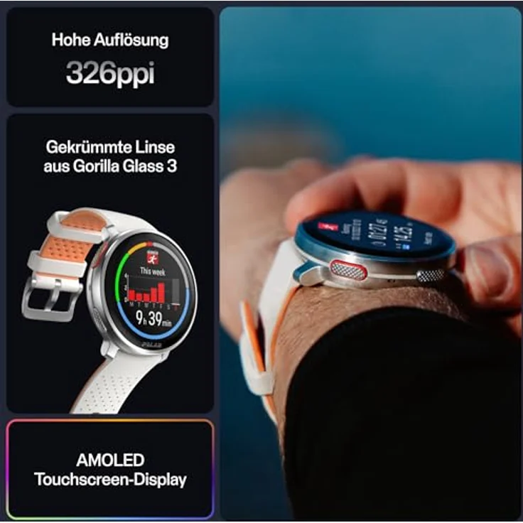 Polar Vantage V3, Sportuhr mit GPS, Fortschrittliches Herzfrequenz-Messgerät und Längere Akkulaufzeit, Sportuhr mit Smartwatch-Funktionen für Männer und Frauen, Offline-Karten, Laufuhr, Triathlon-Uhr – Bild 3
