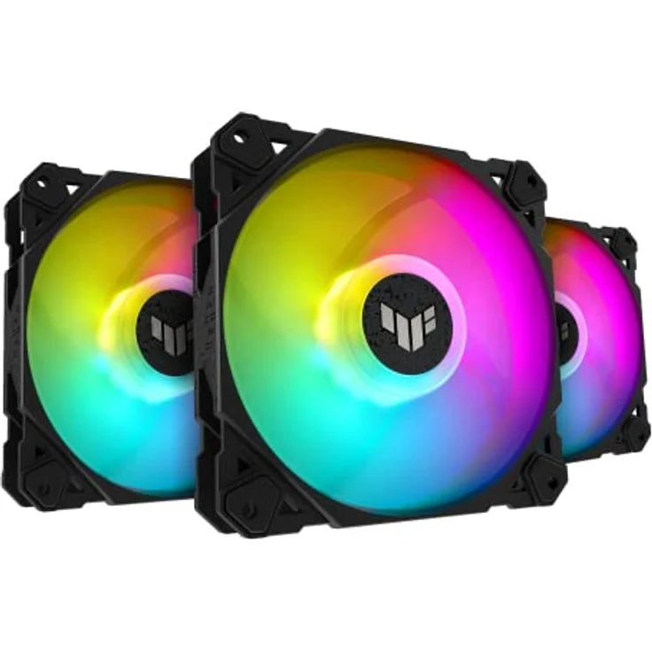 ASUS TUF Gaming TF120 ARGB-Gehäuselüfter 3IN1 mit ARGB Controller (3 Stück, Aura Sync, leiser adressierbarer ARGB Lüfter, PWM Steuerung) - Preisvergleich – Bild 2