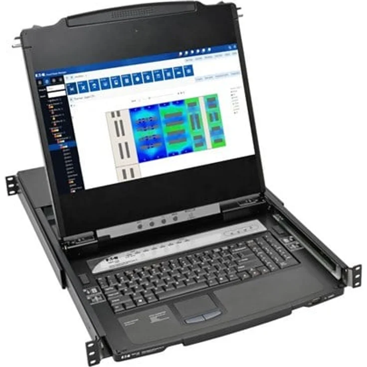 Tripp Lite Eaton Series NetDirector 8-Port Rackmount Console HDMI KVM Switch mit 17" LCD und IP Remote Access, TAA-konform