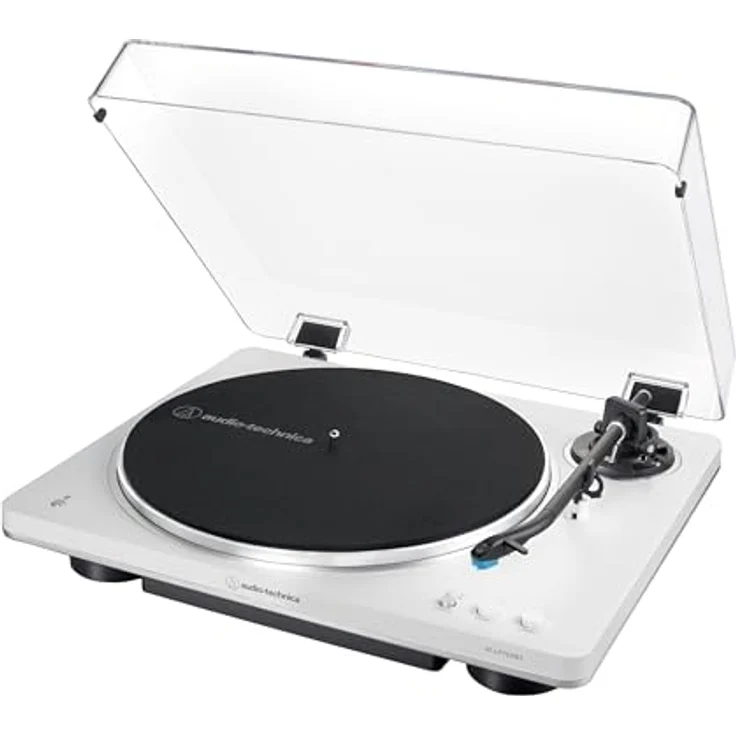 Audio-Technica AT-LP70XBT Fully Automatic Wireless Belt-Drive Turntable (White/Silver) – Bild 3