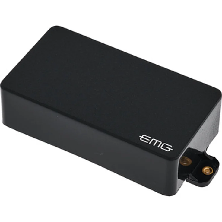 EMG EMG 81 Black, Aktiver Humbucker Tonabnehmer für E-Gitarre mit starkem Output und lötfreiem Installationssystem, schwarz – Bild 1