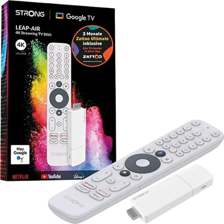 Strong LEAP Air Ultimate 4K UHD Media Player, 8 GB HDMI, inklusive 3 Monate Zattoo Ultimate, versandkostenfrei – Bild 2