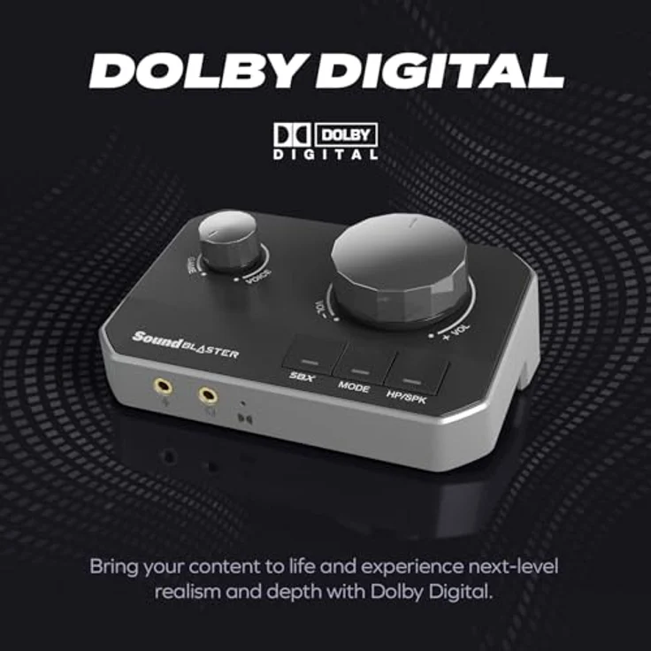 CREATIVE Sound Blaster G8 - Hi-Res Gaming USB DAC, mit Dual-USB-Audiomixing, Acoustic Engine und 10-Band-Equalizer – Bild 5