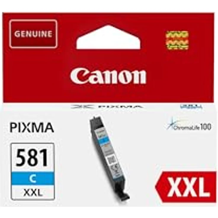 Canon CLI 581 XXL Cy Original Tintenpatrone Cyan für Pixma Drucker Pixma TR7550 TR8550 TS6150 TS6151 TS8150 TS8151 TS8152 TS9150 TS9155 TS6250 TS6251 TS8250 TS8251 TS8252 TS9550 – Bild 2