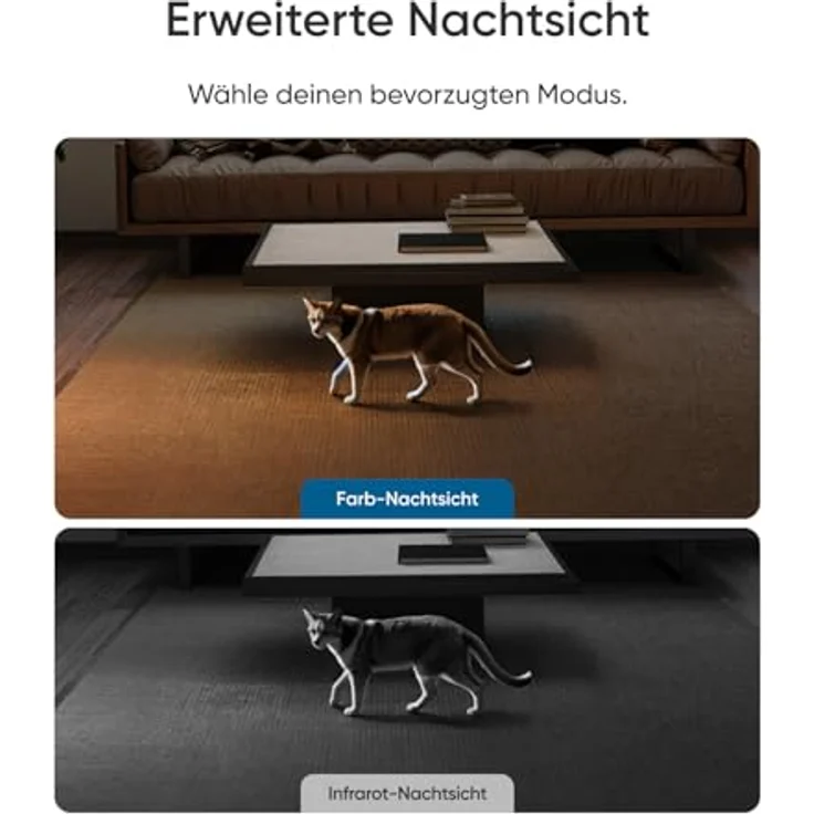 eufy Security Innenkamera E30, 4K UHD-Überwachungskamera innen, Auto-Tracking Mensch/Tier, Farb-Nachtsicht, 360° Schwenken & Neigen, Unterstützt Homekit – Bild 5