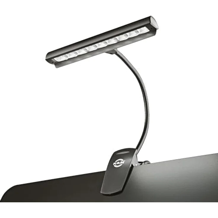 K & M 12249 Orchestra Light Eos Schwarz T-förmige Schreibtischlampe 9 LEDs – Bild 4